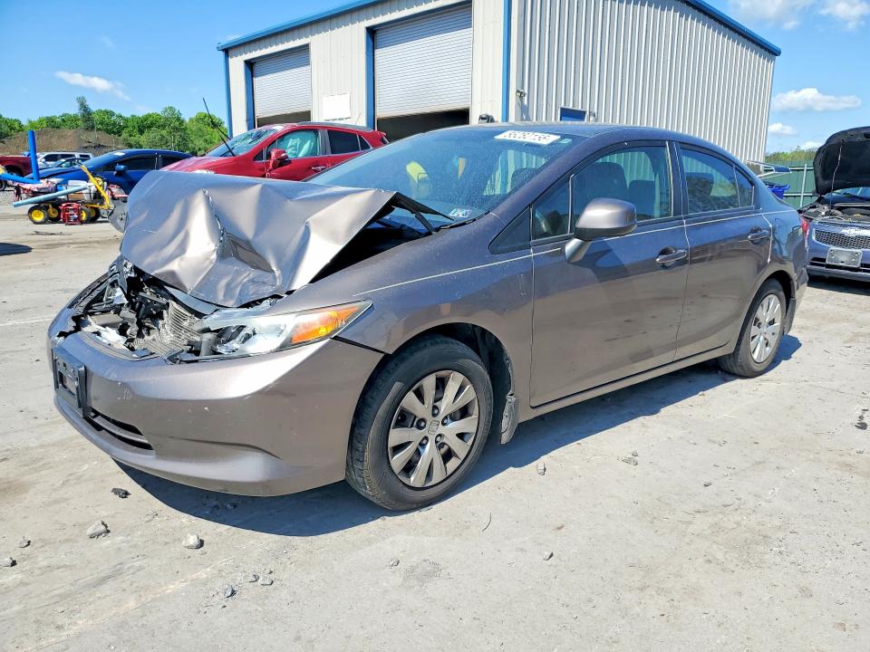 2012 Honda Civic მანქანა იყიდება აუქციონზე, vin: 2HGFB2F54CH581216, აუქციონის ნომერი: 55282156