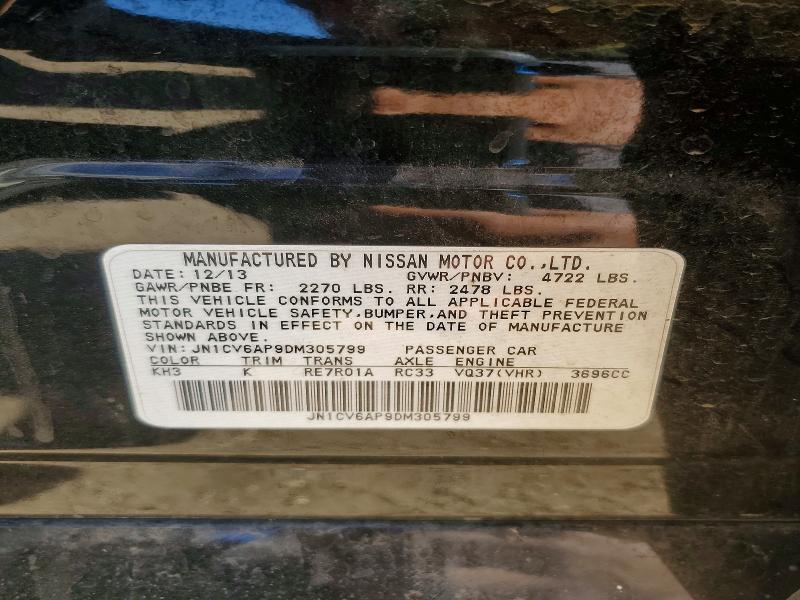Продажа на аукционе авто 2013 Infiniti G37 Sedan, vin: JN1CV6AP9DM305799, номер лота: 54902856