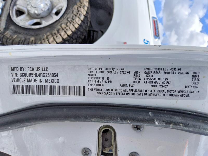 Продажа на аукционе авто 2024 Ram 2500, vin: 3C6UR5HL4RG254054, номер лота: 54658996