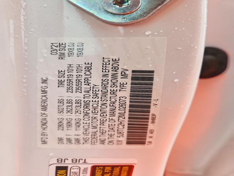 2021 Acura Rdx მანქანა იყიდება აუქციონზე, vin: 5J8TC2H72ML026073, აუქციონის ნომერი: 54210976