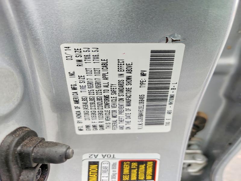 52323396 :رقم المزاد ، 5J6RM4H52EL068495 vin ، 2014 Honda Cr-v مزاد بيع