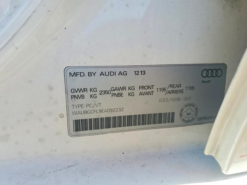 Продаж на аукціоні авто 2014 Audi S4, vin: WAUBGCFL9EA092232, номер лоту: 54152726
