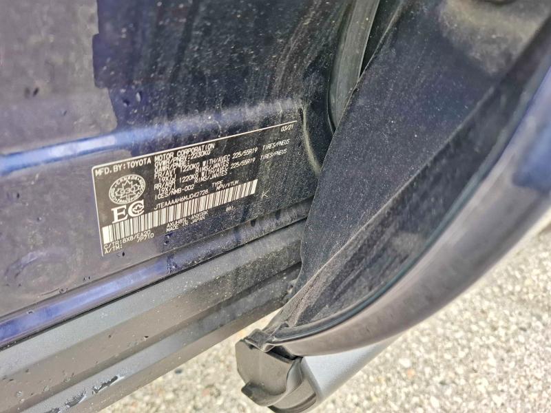 Aukcja sprzedaży 2021 Toyota Venza, vin: JTEAAAAH6MJ042728, numer aukcji: 55231886