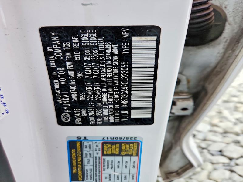 52548916 :رقم المزاد ، KM8J3CA42GU223055 vin ، 2016 Hyundai Tucson مزاد بيع