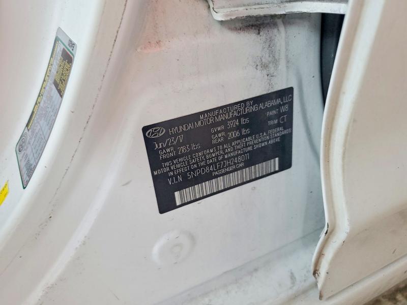 Aukcja sprzedaży 2018 Hyundai Elantra, vin: 5NPD84LF7JH248011, numer aukcji: 55732976