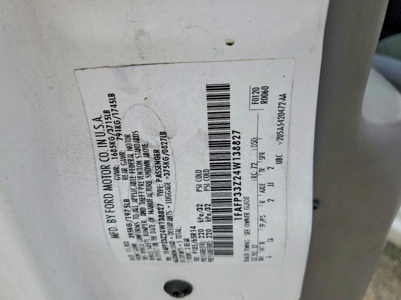 Продаж на аукціоні авто 2004 Ford Focus, vin: 1FAFP33Z24W138827, номер лоту: 52135766