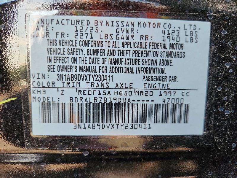 Продаж на аукціоні авто 2026 Nissan Sentra, vin: 3N1AB9DVXTY230411, номер лоту: 55168466