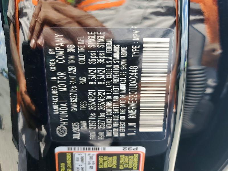 Продаж на аукціоні авто 2026 Hyundai Palisade, vin: KM8RMES20TU040448, номер лоту: 54588096