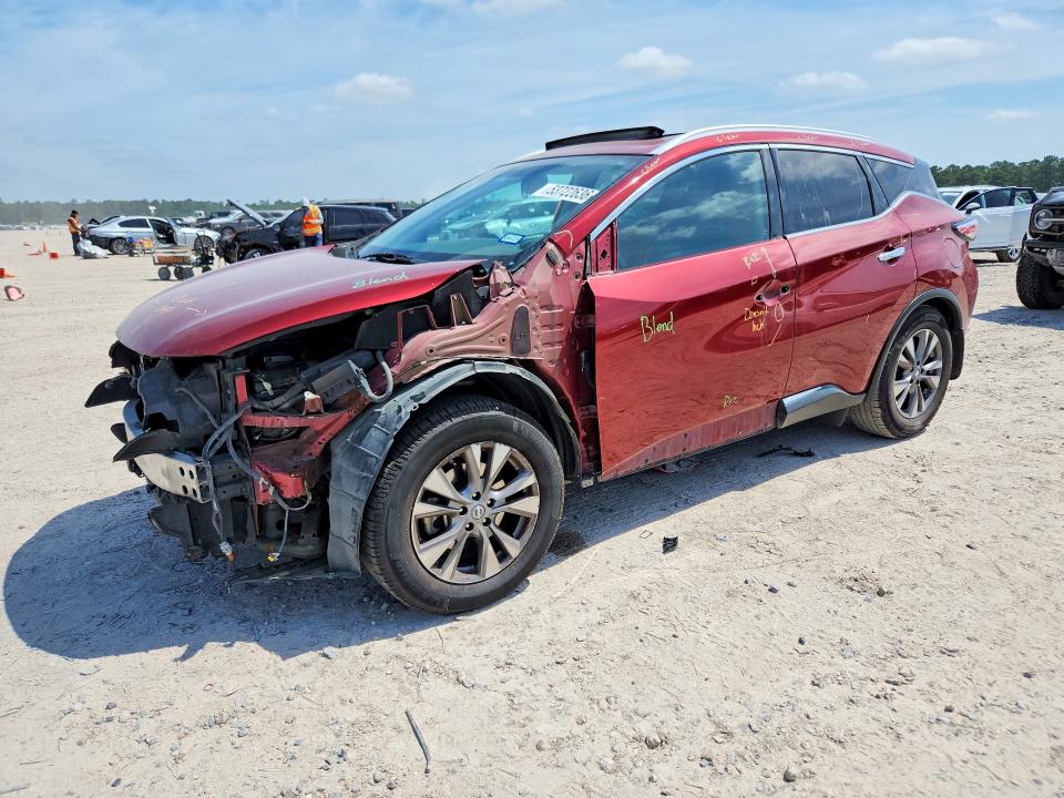 2017 Nissan Murano მანქანა იყიდება აუქციონზე, vin: 5N1AZ2MHXHN187554, აუქციონის ნომერი: 53722636