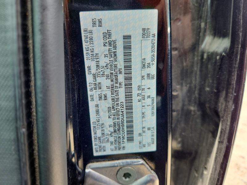 52677906 :رقم المزاد ، 1FMCU0H95DUA41223 vin ، 2013 Ford Escape مزاد بيع