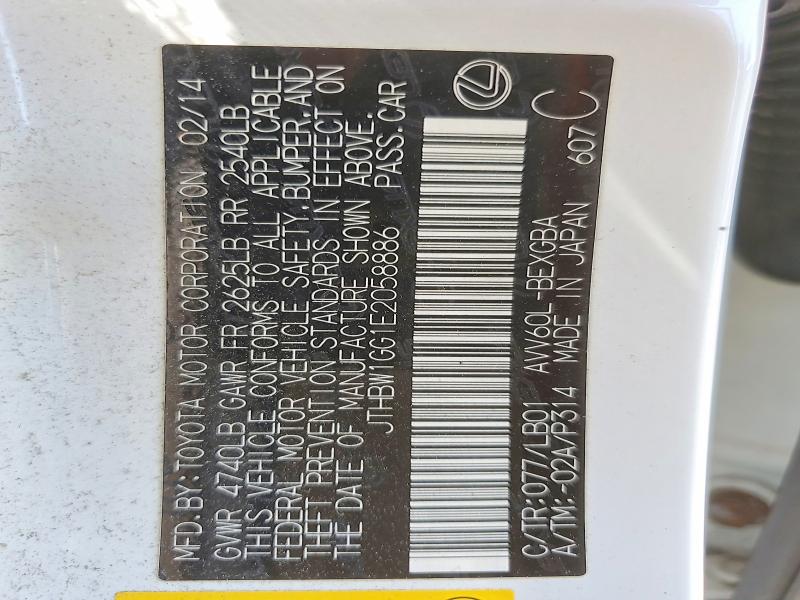 Продажа на аукционе авто 2014 Lexus Es, vin: JTHBW1GG1E2058886, номер лота: 52849726