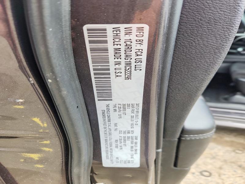 Продаж на аукціоні авто 2021 Dodge Durango, vin: 1C4RDJAG1MC522296, номер лоту: 55150876
