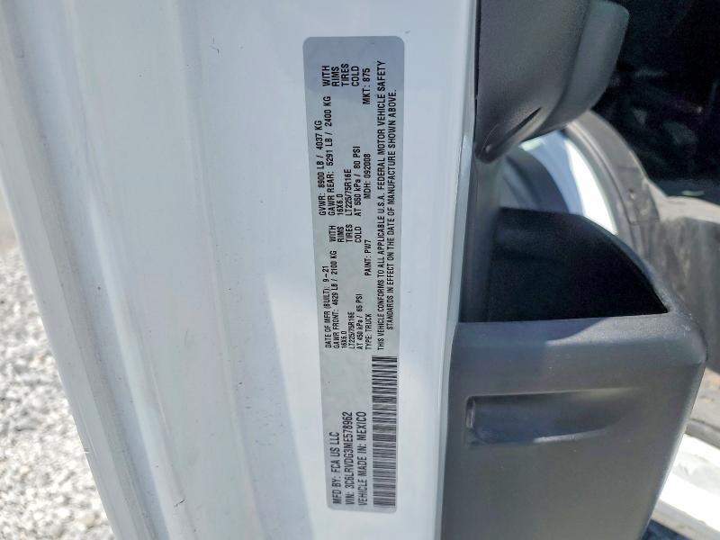 Продаж на аукціоні авто 2021 Ram Promaster 2500, vin: 3C6LRVDG3ME578962, номер лоту: 55185856
