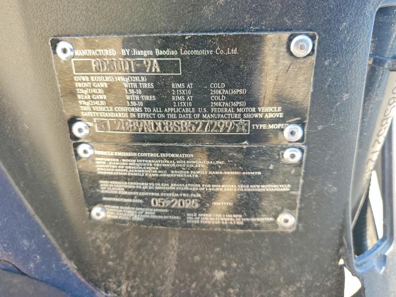 53789976 :رقم المزاد ، L2BB9NCC8SB527299 vin ، 2025 Jblc Bd50qt مزاد بيع
