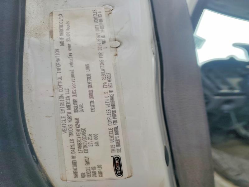 52349146 :رقم المزاد ، 1FVHG3CY4EHFK2468 vin ، 2014 Freightliner 114sd مزاد بيع
