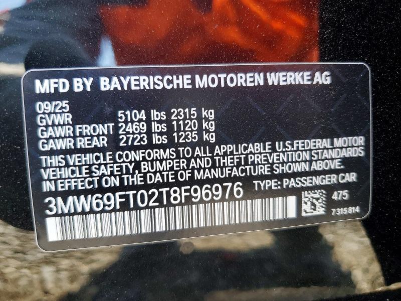 Aukcja sprzedaży 2026 Bmw M340xi, vin: 3MW69FT02T8F96976, numer aukcji: 53302886