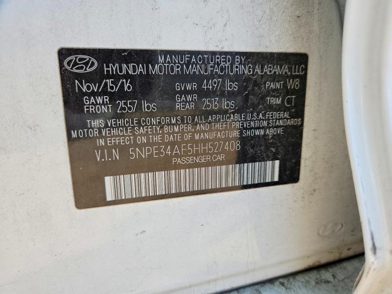 Продаж на аукціоні авто 2017 Hyundai Sonata, vin: 5NPE34AF5HH527408, номер лоту: 54549576
