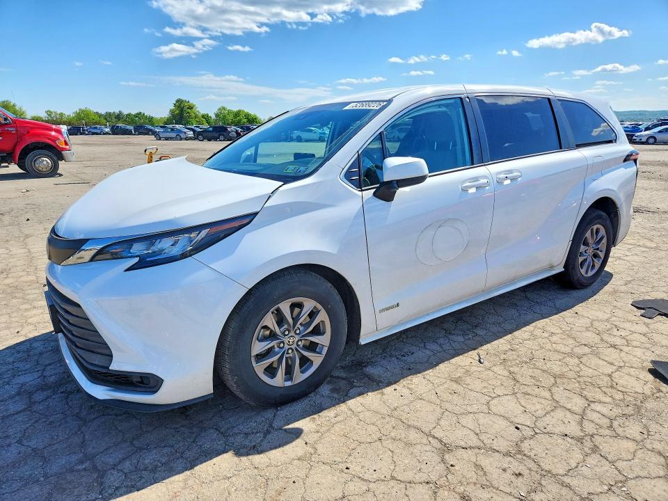 2021 Toyota Sienna მანქანა იყიდება აუქციონზე, vin: 5TDKRKEC9MS063954, აუქციონის ნომერი: 52689226