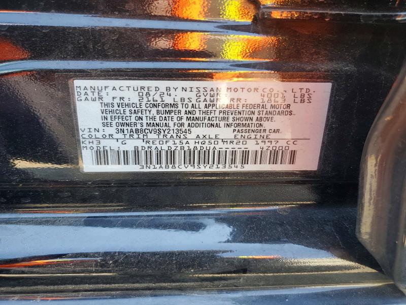 Aukcja sprzedaży 2025 Nissan Sentra, vin: 3N1AB8CV9SY213545, numer aukcji: 54253776
