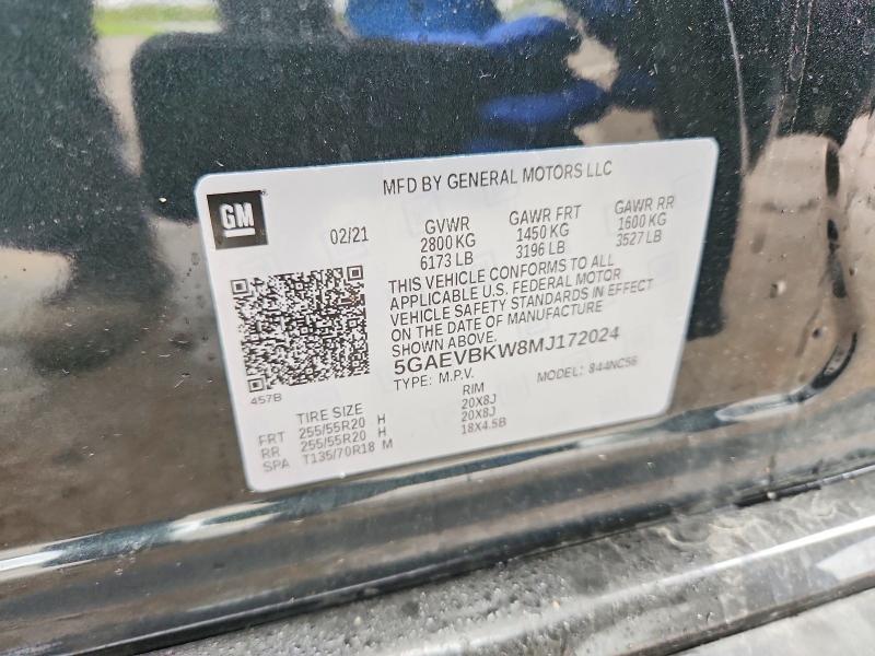 Продажа на аукционе авто 2021 Buick Enclave, vin: 5GAEVBKW8MJ172024, номер лота: 51147756