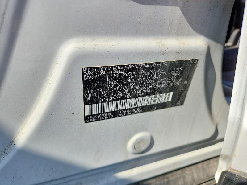 Aukcja sprzedaży 2014 Toyota Rav4, vin: 2T3BFREV7EW127167, numer aukcji: 54729806