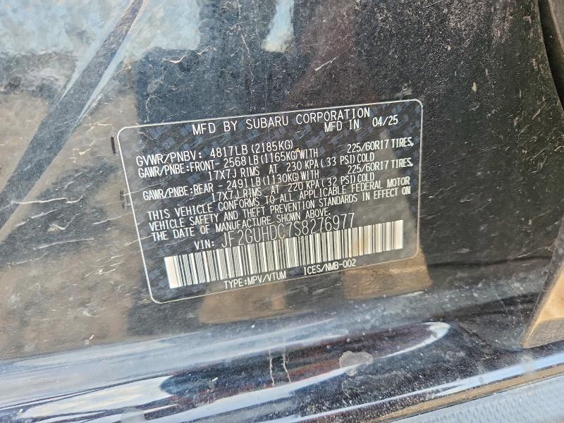 Продаж на аукціоні авто 2025 Subaru Crosstrek, vin: JF2GUHDC7S8276977, номер лоту: 54203036