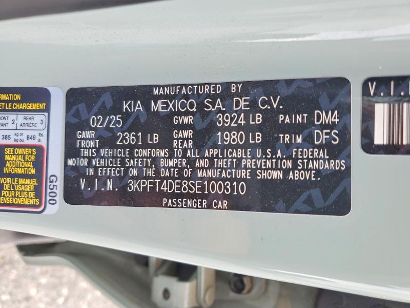 Продажа на аукционе авто 2025 Kia K4, vin: 3KPFT4DE8SE100310, номер лота: 53446296