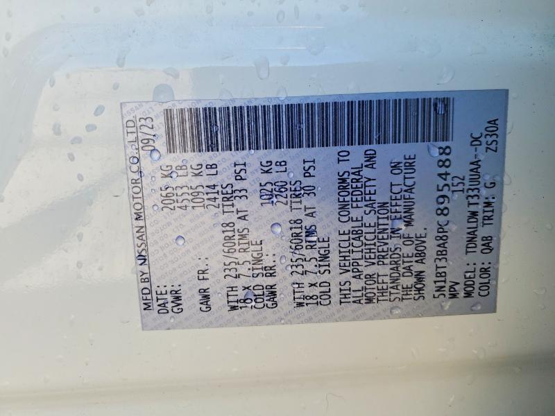 Aukcja sprzedaży 2023 Nissan Rogue, vin: 5N1BT3BA8PC895488, numer aukcji: 52847716