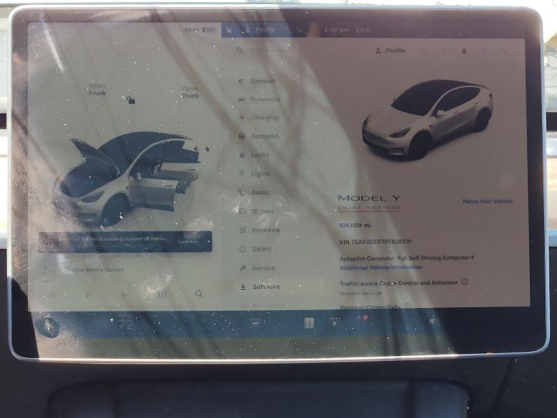Продажа на аукционе авто 2023 Tesla Model Y, vin: 7SAYGDEF7PF836731, номер лота: 53754116