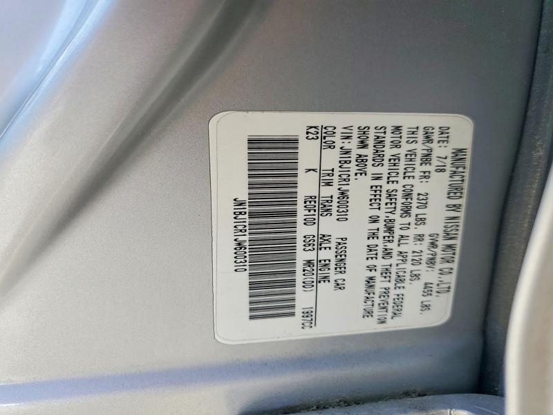 Продажа на аукционе авто 2018 Nissan Rogue Sport, vin: JN1BJ1CR1JW600310, номер лота: 55170336