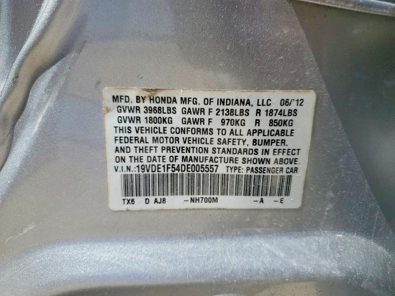 Aukcja sprzedaży 2013 Acura Ilx, vin: 19VDE1F54DE005557, numer aukcji: 54284266