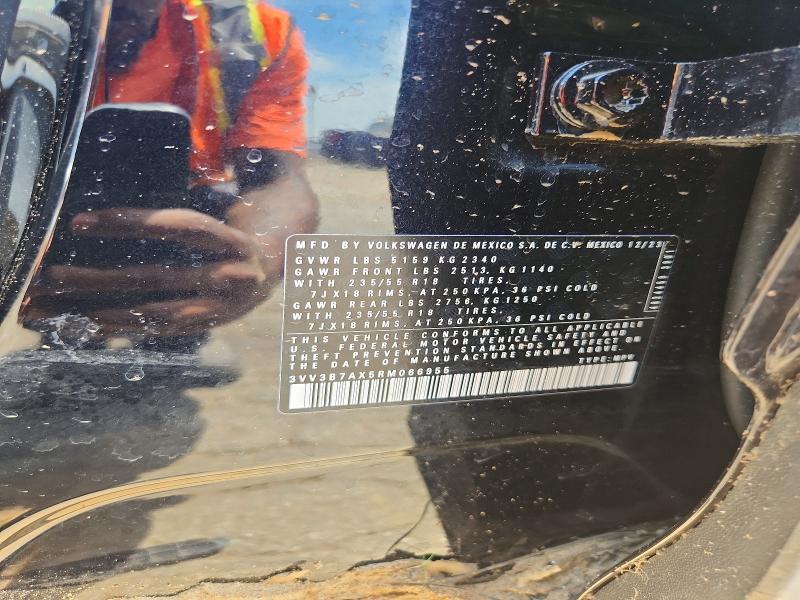 52971846 :رقم المزاد ، 3VV3B7AX5RM066955 vin ، 2024 Volkswagen Tiguan مزاد بيع