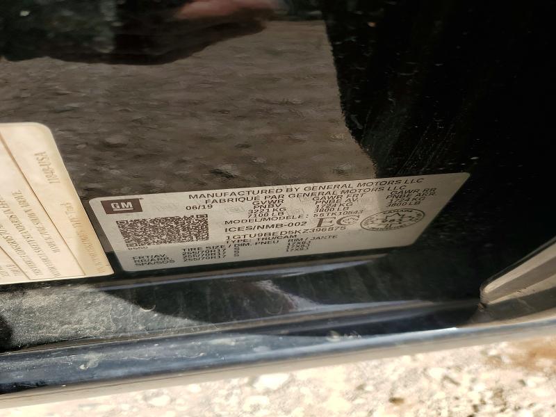 Продаж на аукціоні авто 2019 Gmc Sierra, vin: 1GTU9BED5KZ396875, номер лоту: 52017836