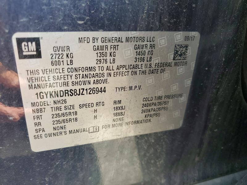 Продажа на аукционе авто 2018 Cadillac Xt5, vin: 1GYKNDRS8JZ126944, номер лота: 54192746