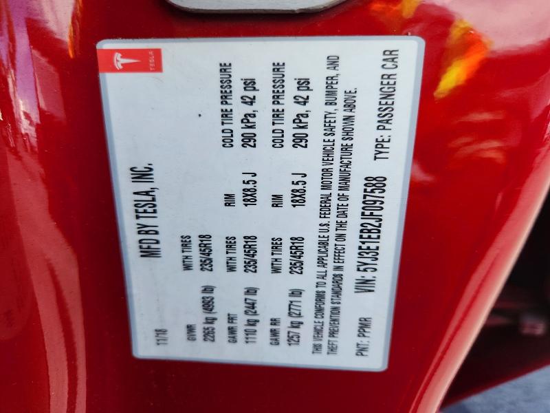 Продаж на аукціоні авто 2018 Tesla Model 3, vin: 5YJ3E1EB2JF097588, номер лоту: 55064376