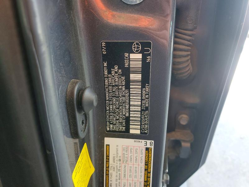 51658426 :رقم المزاد ، NMTKHMBX6KR098291 vin ، 2019 Toyota C-hr مزاد بيع