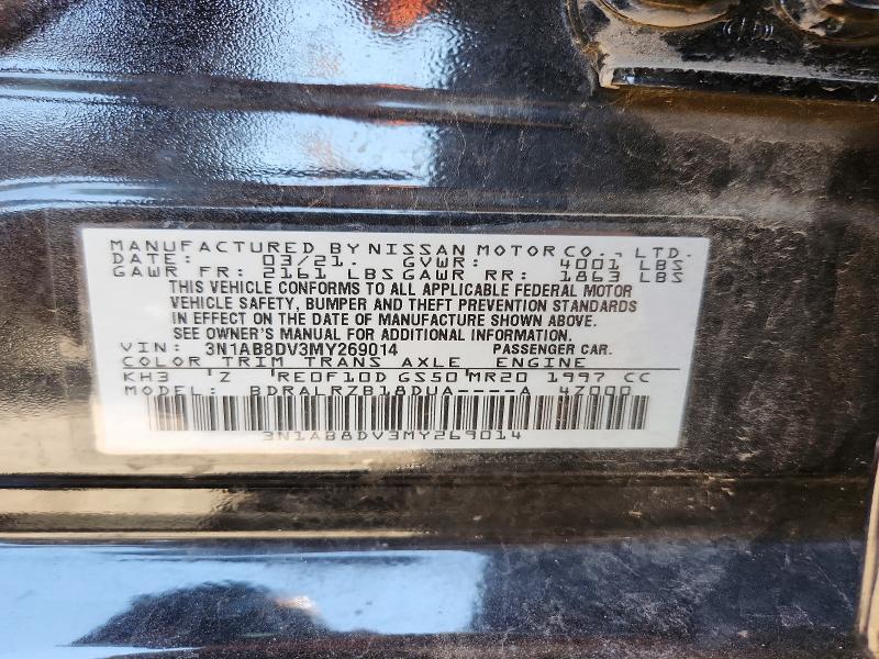 Aukcja sprzedaży 2021 Nissan Sentra, vin: 3N1AB8DV3MY269014, numer aukcji: 54356056