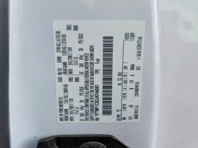 Продажа на аукционе авто 2018 Ford F150, vin: 1FTMF1CB3JKF44081, номер лота: 54509996