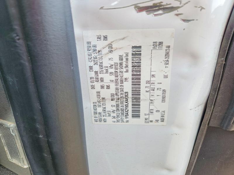 Продаж на аукціоні авто 2020 Ford Transit, vin: 1FBAX2Y80LKA63828, номер лоту: 52893306