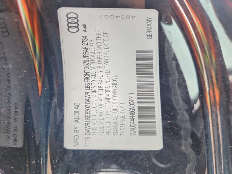 Продаж на аукціоні авто 2016 Audi S5, vin: WAUC4AFH6GN004911, номер лоту: 52969726