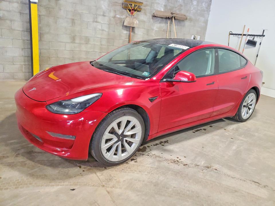 Auction sale of the 2022 Tesla Model 3, vin: 5YJ3E1EA3NF187782, lot number: 54198806