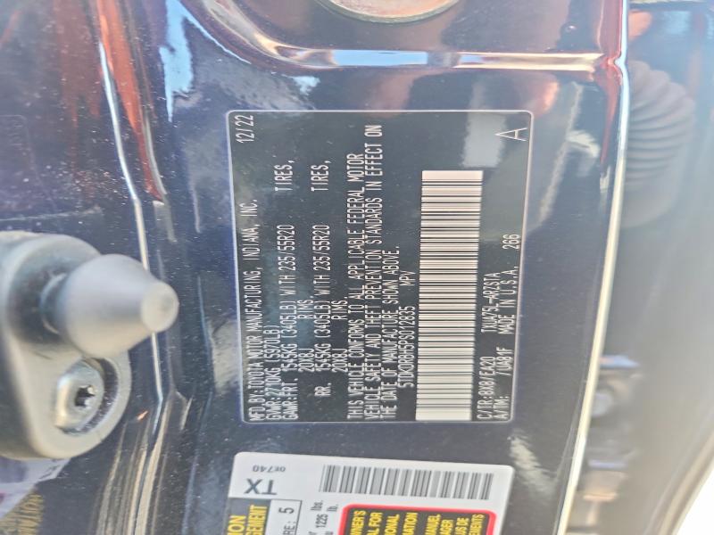 50646086 :رقم المزاد ، 5TDKDRBH5PS012835 vin ، 2023 Toyota Highlander مزاد بيع