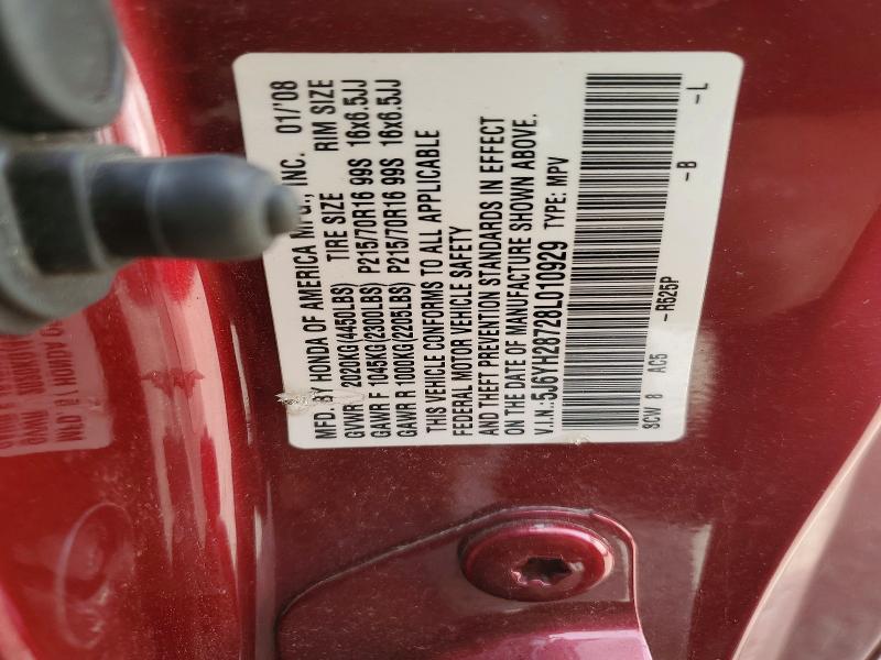 2008 Honda Element მანქანა იყიდება აუქციონზე, vin: 5J6YH28728L010929, აუქციონის ნომერი: 53894826