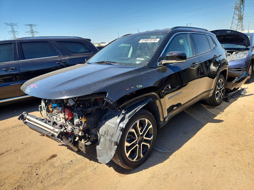 2022 Jeep Compass მანქანა იყიდება აუქციონზე, vin: 3C4NJDCB8NT165330, აუქციონის ნომერი: 51697016