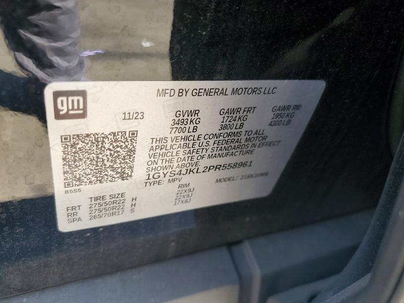 Продажа на аукционе авто 2023 Cadillac Escalade, vin: 1GYS4JKL2PR558961, номер лота: 54527046