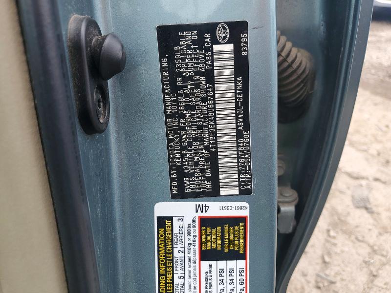Aukcja sprzedaży 2011 Toyota Camry, vin: 4T1BF3EK4BU667647, numer aukcji: 54450866