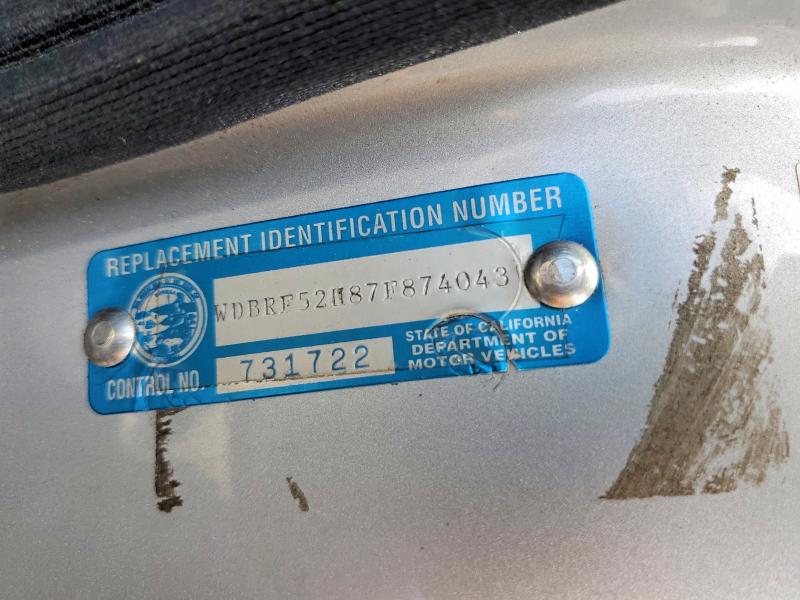 51405886 :رقم المزاد ، WDBRF52H87F874043 vin ، 2007 Mercedes-benz C مزاد بيع