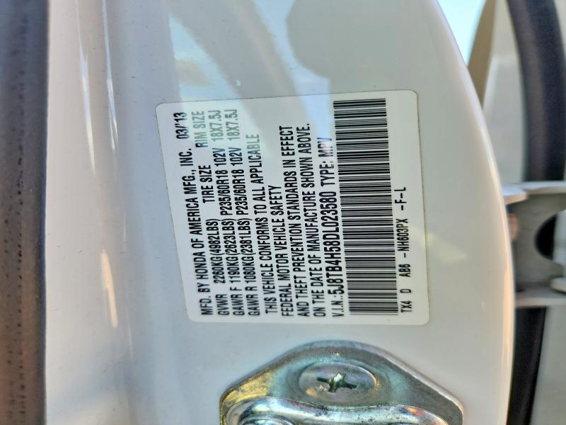 52929346 :رقم المزاد ، 5J8TB4H58DL023580 vin ، 2013 Acura Rdx مزاد بيع