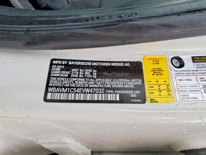 Aukcja sprzedaży 2014 Bmw X1, vin: WBAVM1C54EVW47032, numer aukcji: 51982976