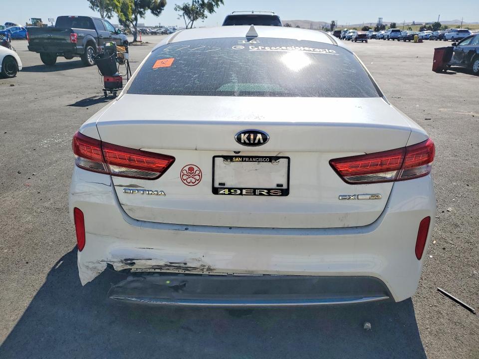 2018 Kia Optima Plug-in Hybrid მანქანა იყიდება აუქციონზე, vin: KNAGV4LD0J5025777, აუქციონის ნომერი: 53952956